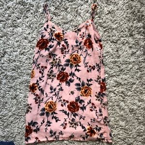 Floral velvet dress